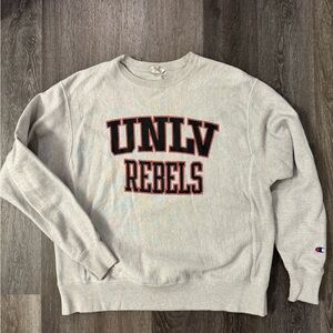 Champion Light Gray UNLV Rebels Sweatshirt Vintage Large